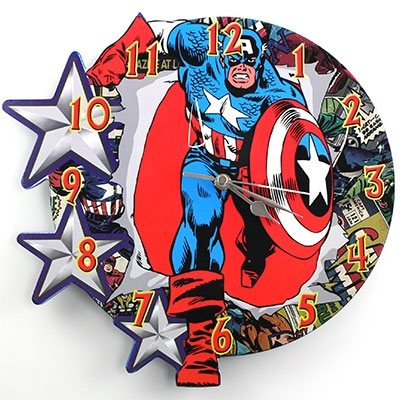 Captain-America-Wall-Clock