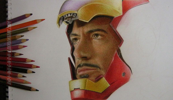 Illustration of Tony Stark by Adi Nugroho