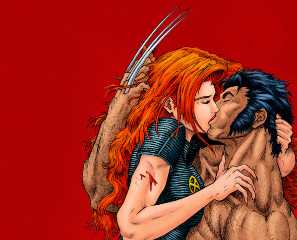 Wolverine and Jean Gray