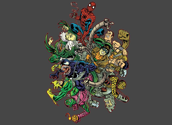 Spiderman T-Shirt Design by Dean Kotz Spiderman T-Shirt Design by Dean Kotz