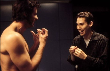 Brian Singer and Hugh Jackman