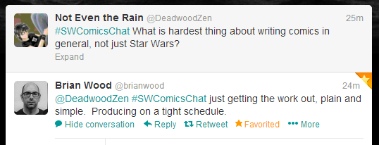 Star Wars tweet chat