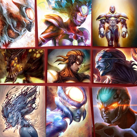 Comicbook Characters Collage