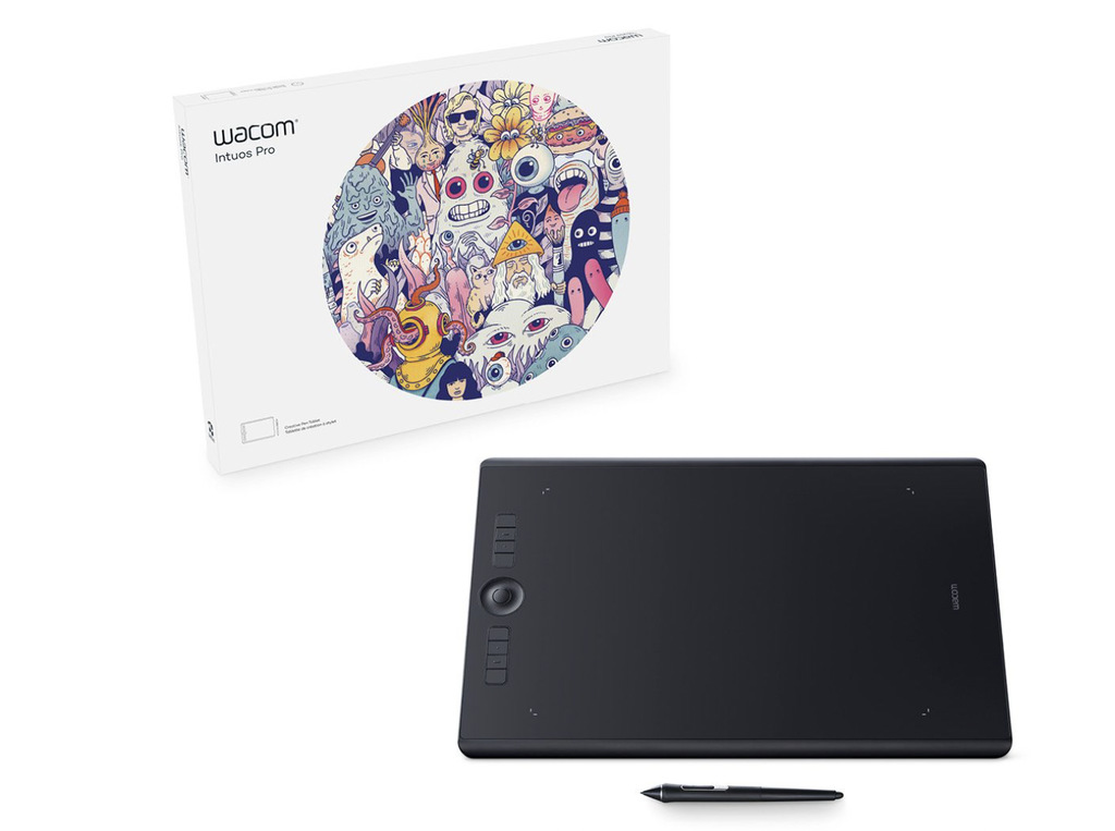 A screenshot of Wacom Intuos Pro Large drawing tablet.