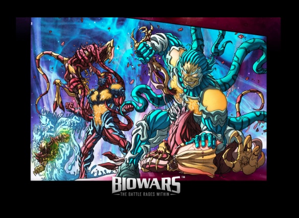 BioWarriors Phagien and Scathe — image for the "What are macrophages" blog post