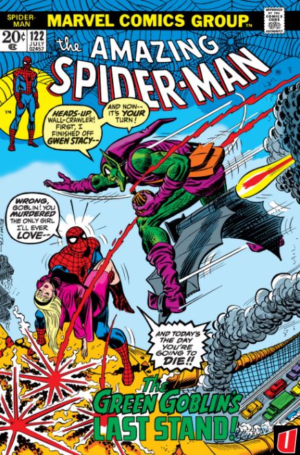 The release of The Amazing Spider-Man #122 marked the beginning of the Bronze Age of Comics in 1973.