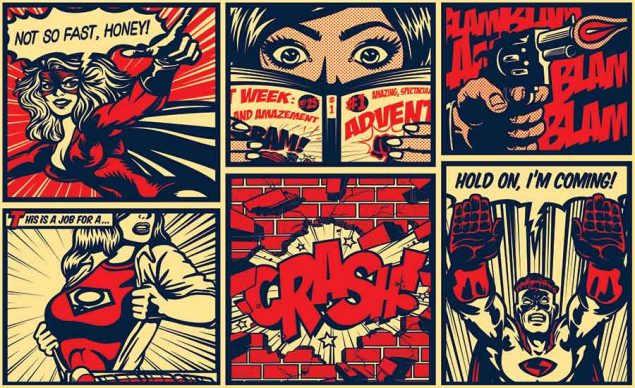 Stock hero image of a comic book. Image used in the “How To Make A Comic Book: Beginner's Guide” blog post.