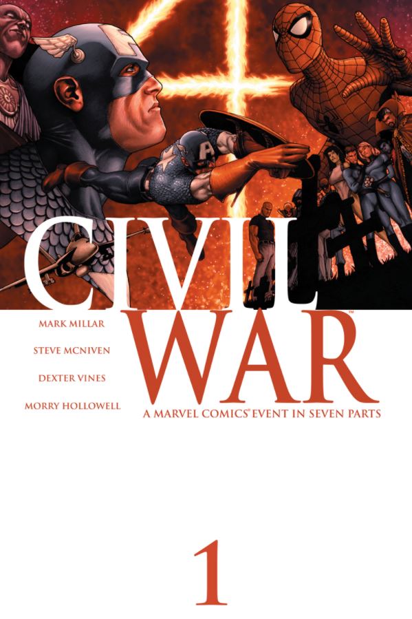 Civil War series describes the rift between Iron Man and Captain America. The 7-part comics series is a good place to meet other superheroes who often fight alongside Spider-Man.