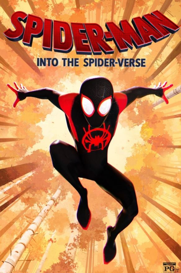 ”Spider-Man: Into The Spider-Verse” is an animated movie with Miles Morales as Spider-Man. Image used in the “Spider-Man movies you have to watch” blog post.