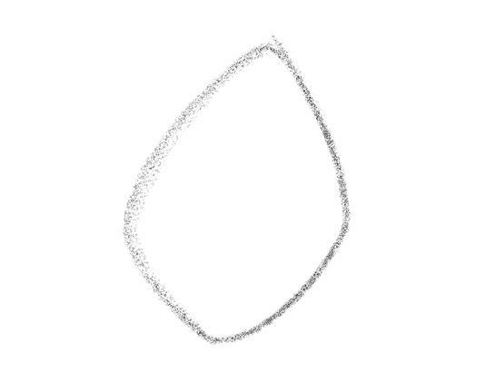 Illustration of the tip of the nose from the side. 