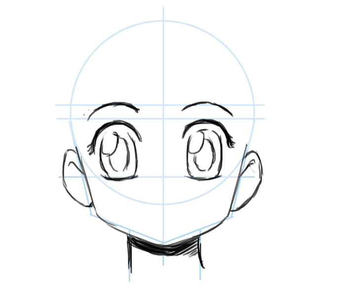 Draw Anime Faces  Heads  Drawing Manga Faces Step by Step Tutorials  How  to Draw Step by Step Drawing Tutorials