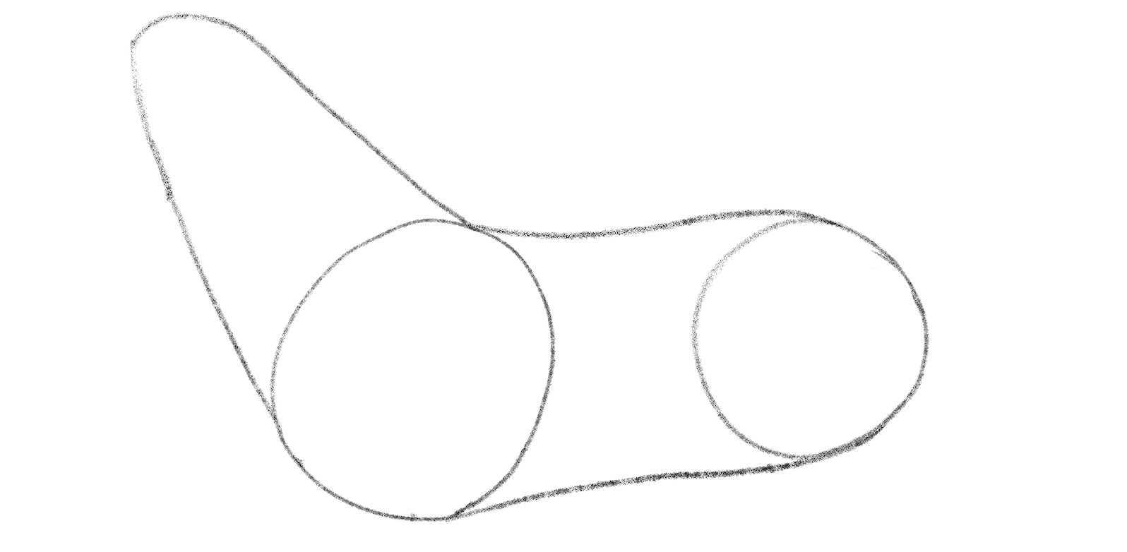 Illustration showing a dog's torso and its neck.