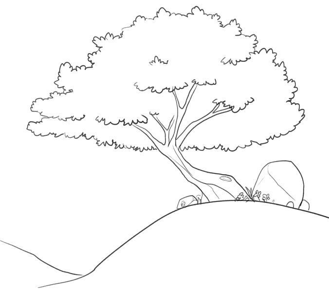 Easy Tree Drawing Tutorial With Video & Images
