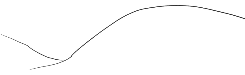Outlines of two hills, one bigger than the other.
