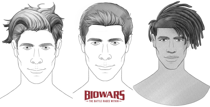 Male Hair Drawing - wide 4