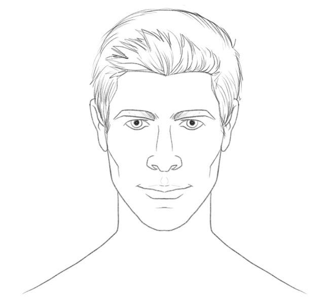 Male Hair Drawing Guide [Quiff, Ivy League, Dreadlocks]