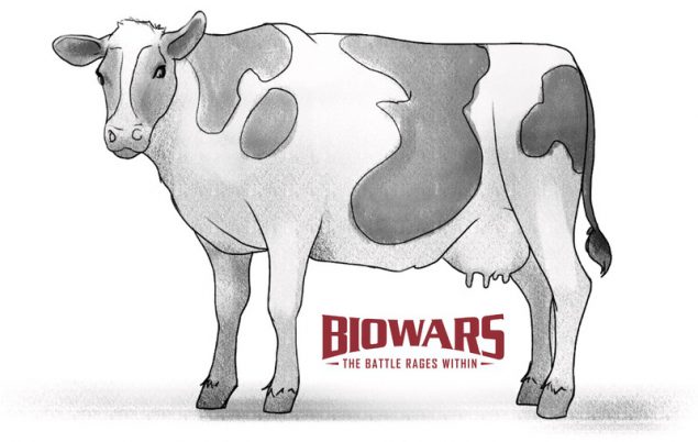 A custom image showing a finished cow drawing. Image used in the “Cow Drawing 101: A Simple 5-Step Guide [Video + Images]” blog post.