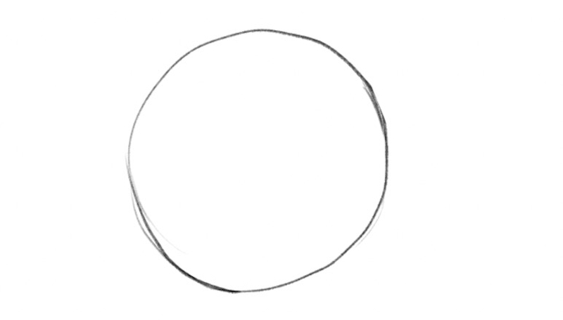 A medium-sized circle.