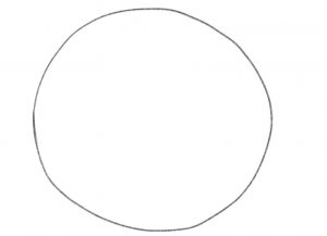 Drawing of a circle.