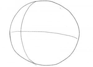 Drawing of a sphere.