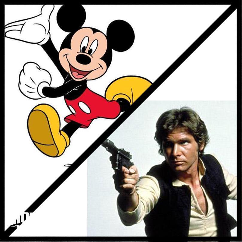 StarWars-Disney Tabloid Headlines - Hans Solo & Mickey