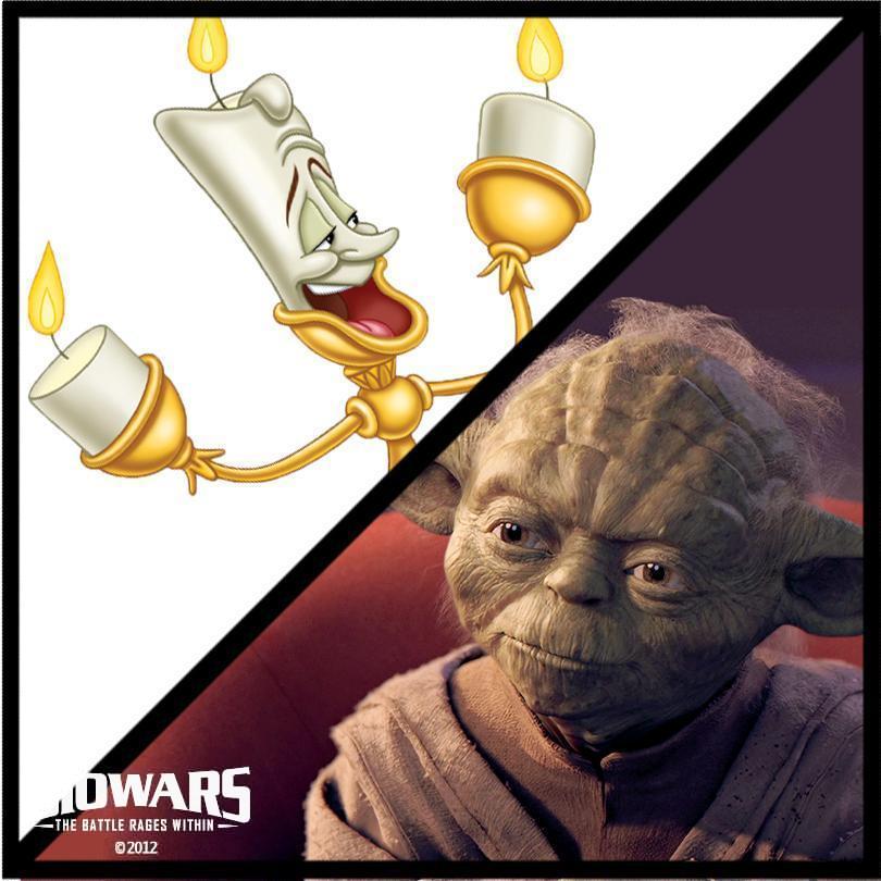 StarWars-Disney Tabloids - Lumiere and Yoda