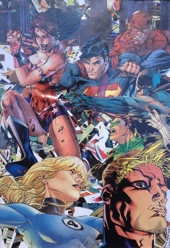 Comic Book Character Collage 2