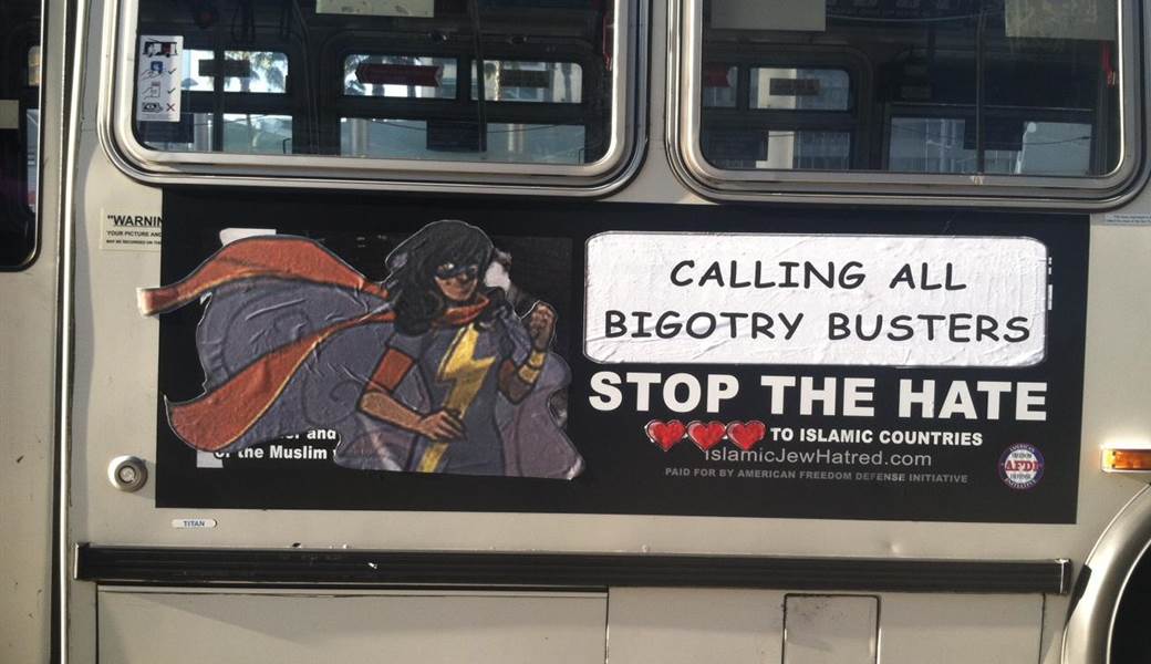 Ms. Marvel - AntiMuslim Ads