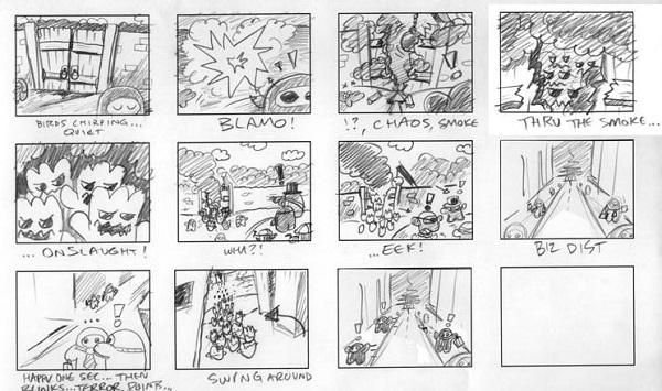 Comic storyboard is the foundation of a comic storyline.