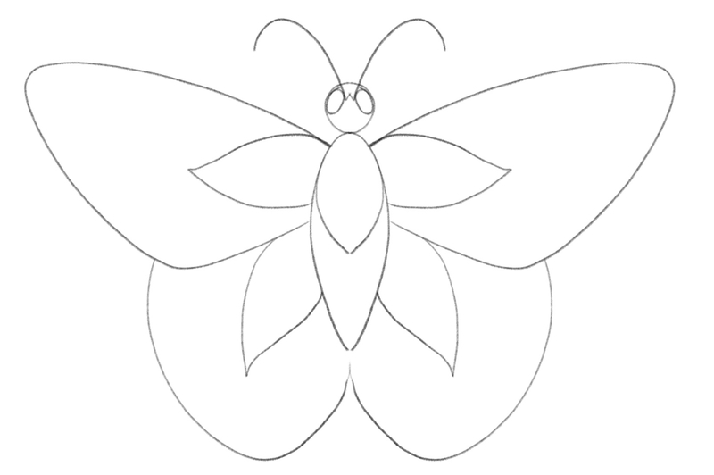 Butterfly Line Art Set Isolated White Background Hand Drawn Ink Stock  Vector by ©NaDo_Krasivo 352874588