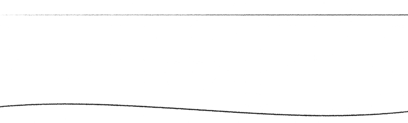 A wavy horizontal line below a straight horizontal line.​