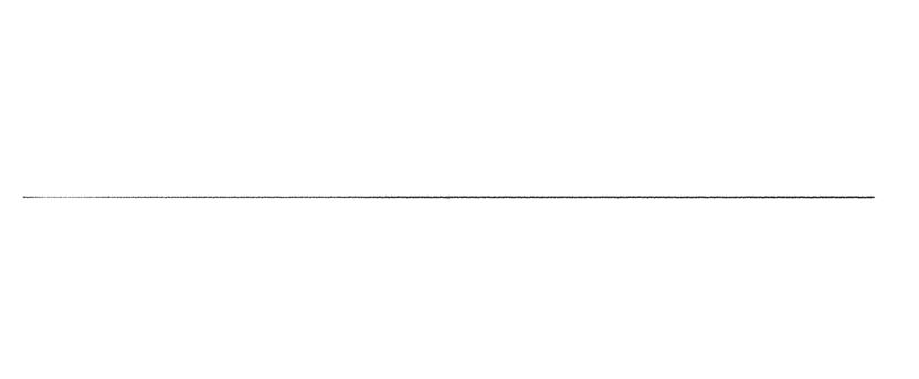 A photo showing how to start a mouth drawing by drawing a horizontal line.