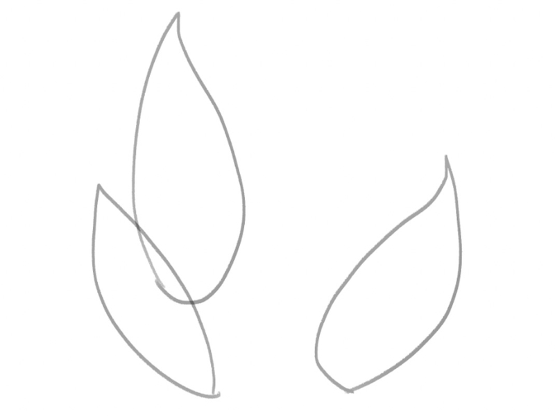 Outline of three flames.​