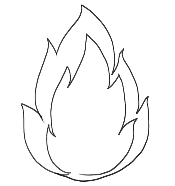 The fire outline is finished.​