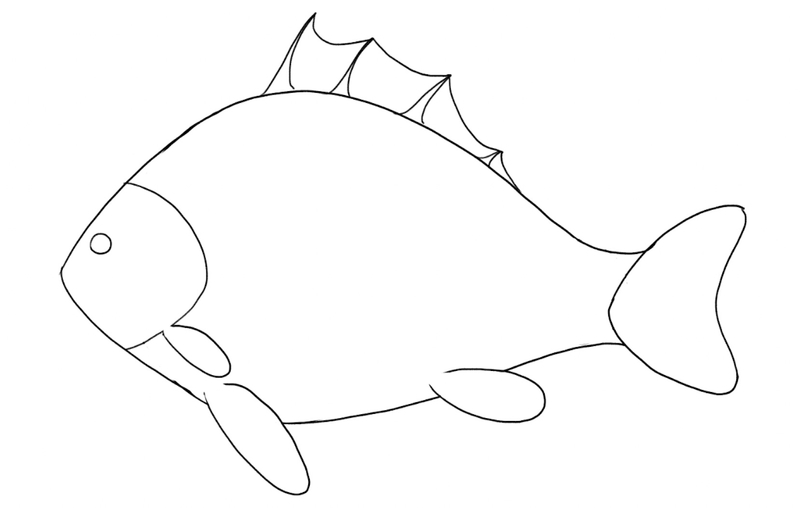 How to Draw a Fish Easily - Step by Step Drawing for Kids | Mrs. Merry-saigonsouth.com.vn