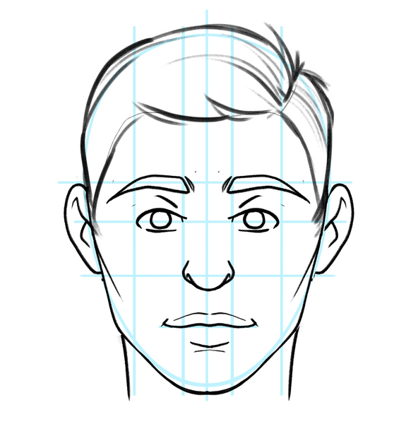 How to Draw a Face – Male