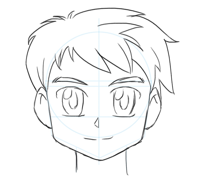 Easy anime drawing  how to draw anime boy wearing a mask 