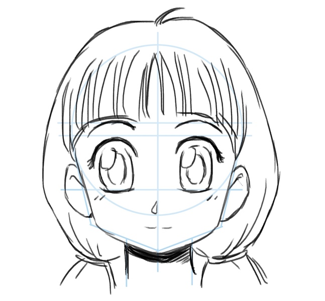 How to Draw: Anime Girl Face : 8 Steps - Instructables