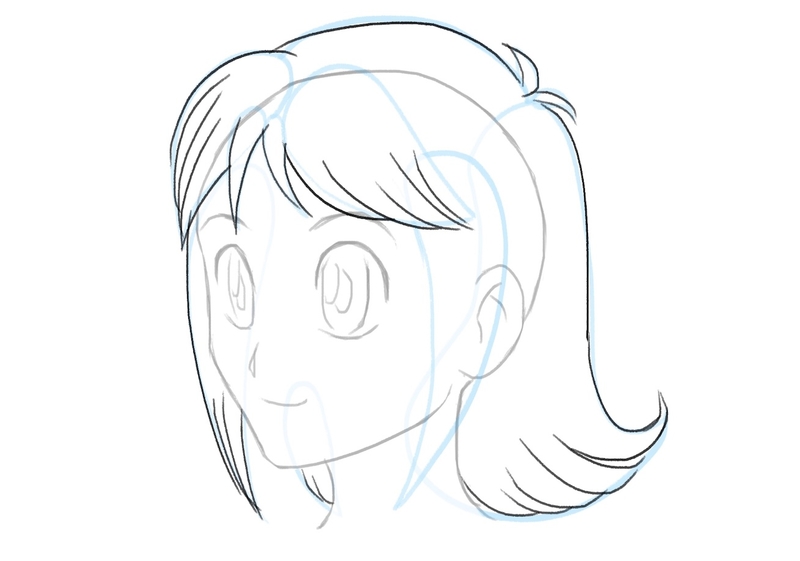 EASIEST Way To Draw Anime Hair (Different Styles) 