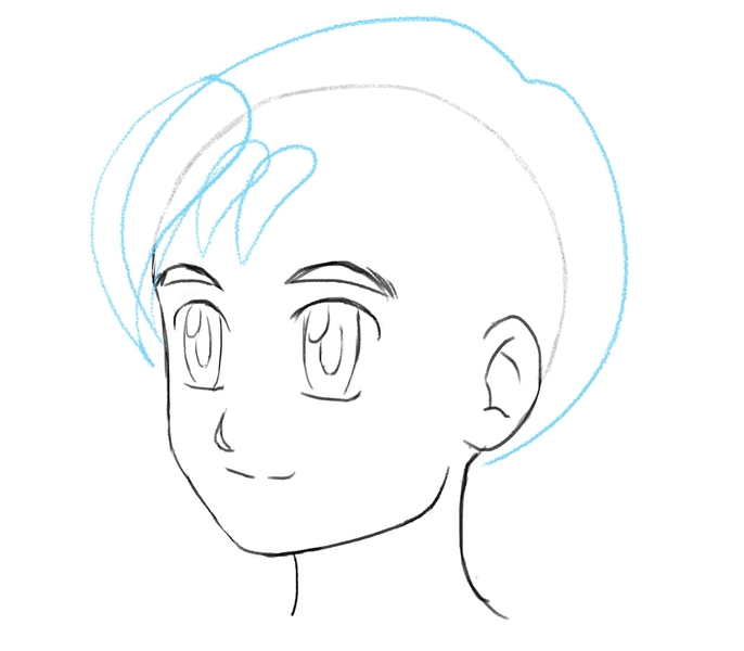 How to Draw Anime Boy Hair  DrawingNow