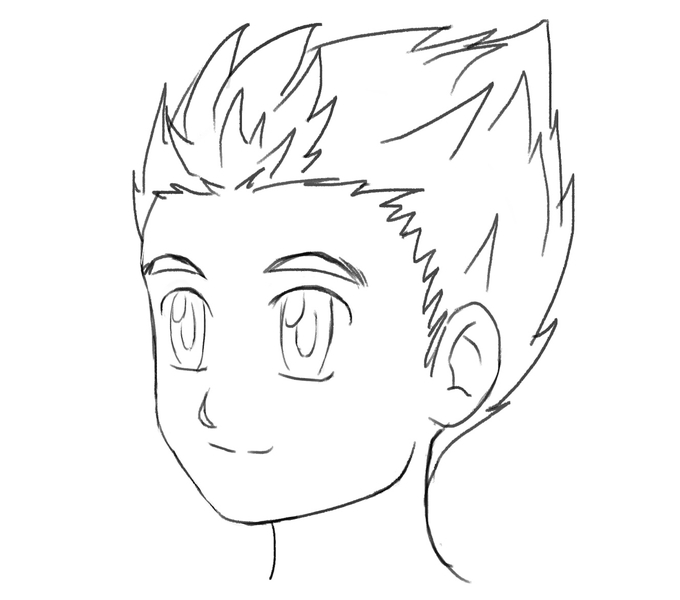 How To Draw Anime Boy Hair Drawing Realistic Anime Hair