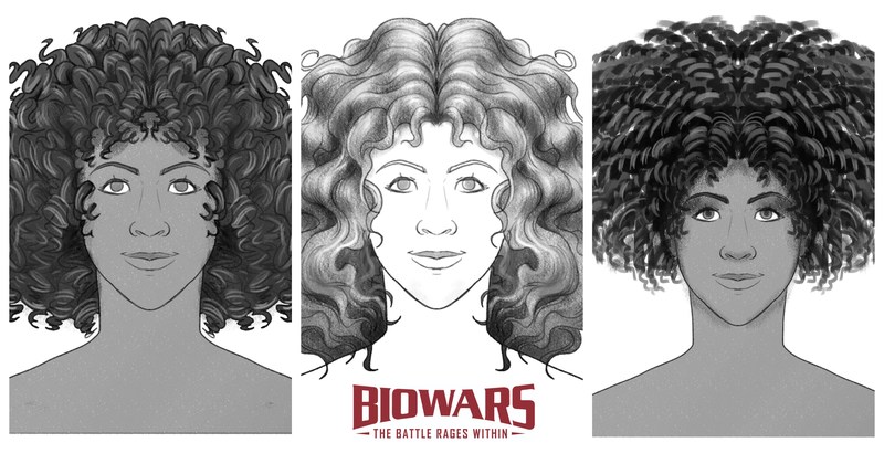 how-to-draw-curly-hair | Haimchar