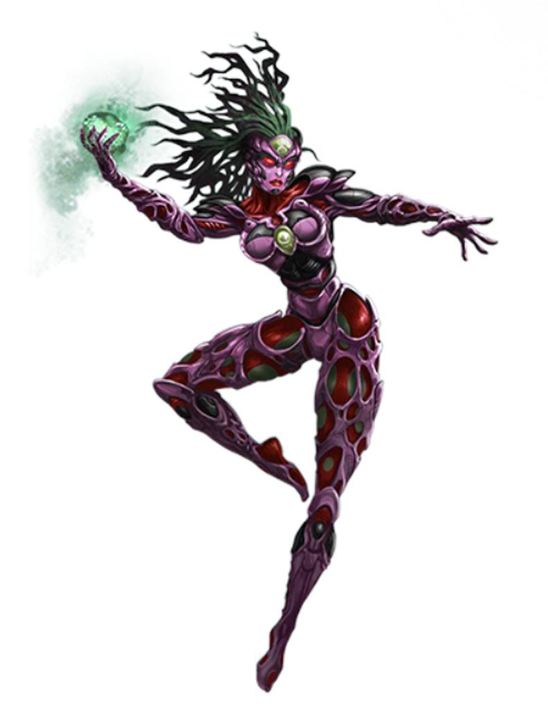 Image of Syrinx - a Biowars character. 