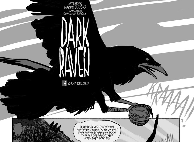 Marko Djeska's Dark Raven comic book cover.