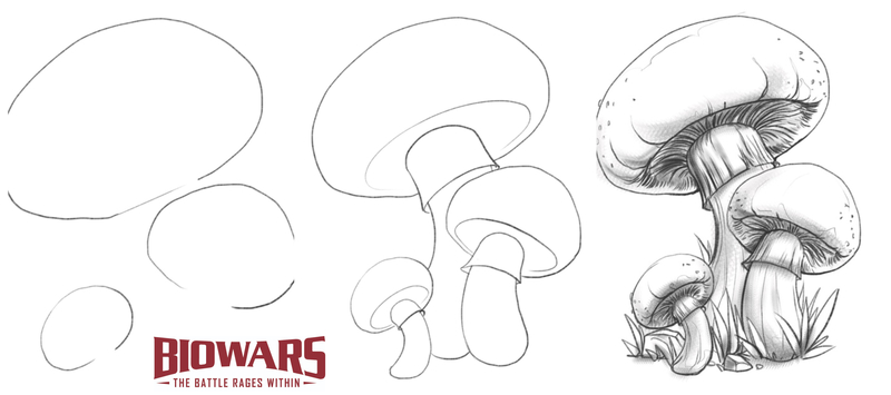 Mushroom Drawing In 7 Easy Steps [Video + Illustrations]