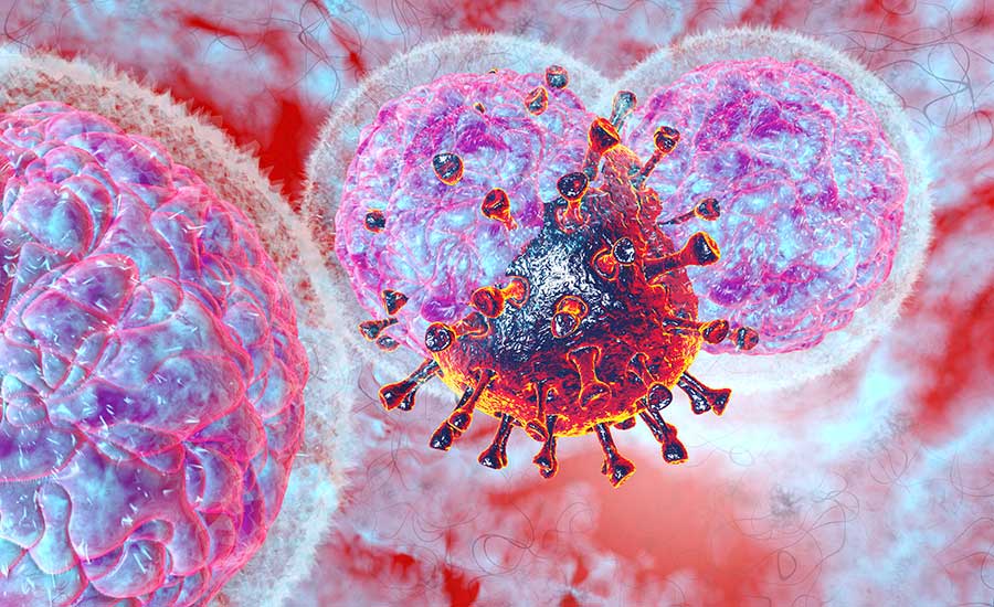 Natural Killer Cells attacking the corona virus.