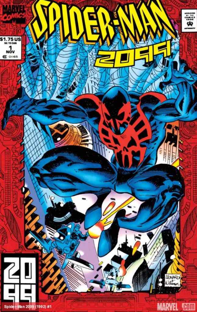 Spider-Man 2099 introduces Miguel O’Hara as the futuristic Spider-Man living in year 2099.