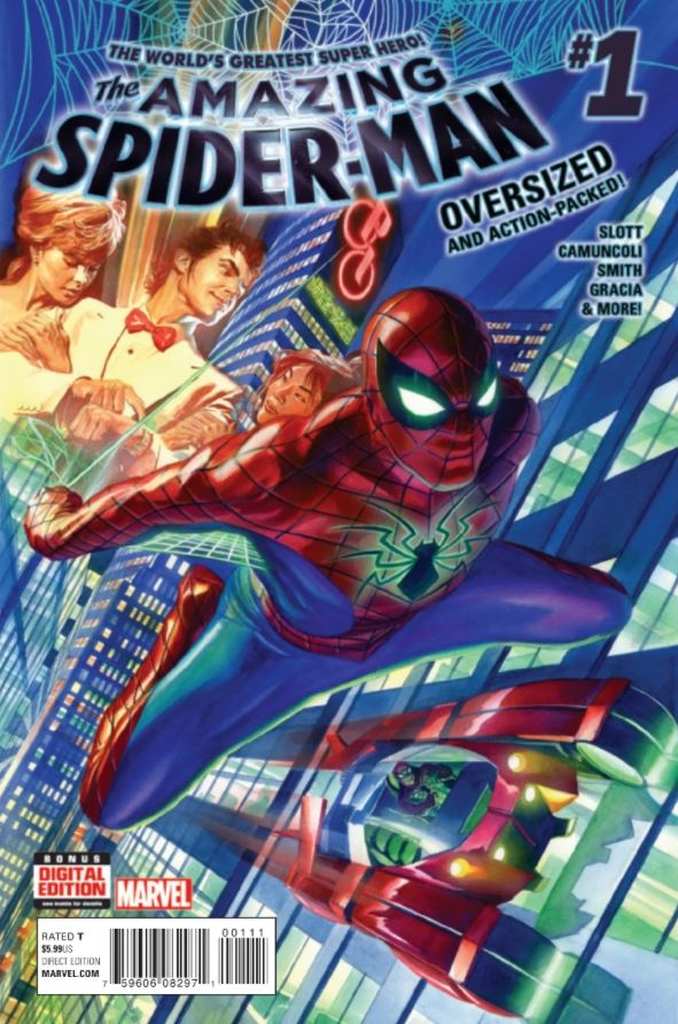 The fourth volume of The Amazing Spider-Man introduces Peter Parker as a businessman at the head of Parker Industries. 