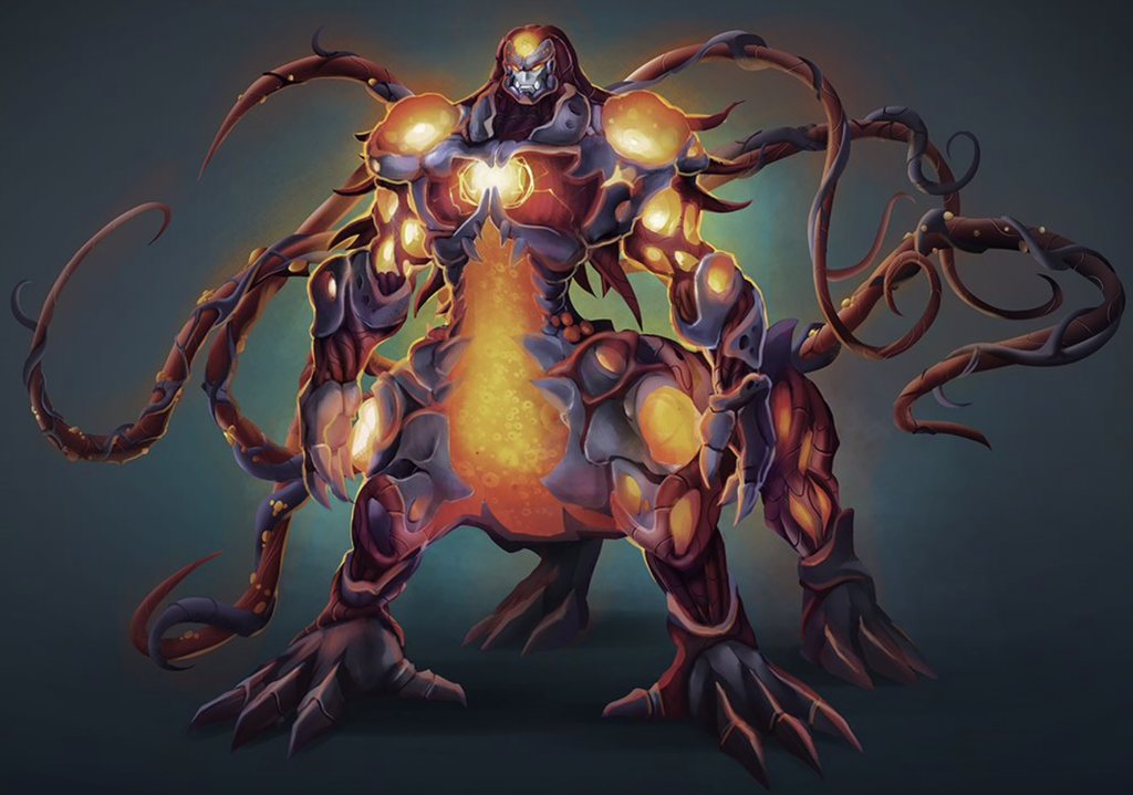 Illustration of Phagien, Commander of the Macrophage Corps from the BioWars comic book.