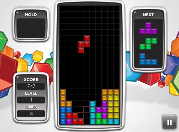 Tetris belongs to the puzzle video game genre.